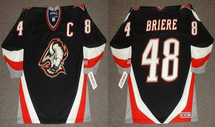 2019 Men Buffalo Sabres #48 Briere black CCM NHL jerseys->buffalo sabres->NHL Jersey
